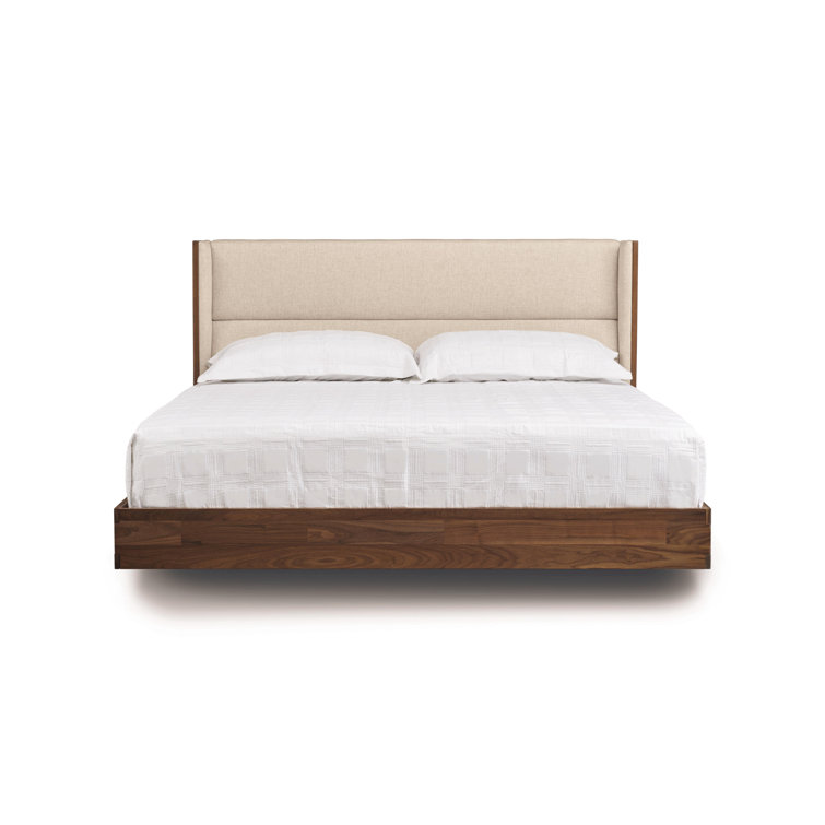 Copeland Furniture Sloane Solid Wood and Upholstered Platform Bed